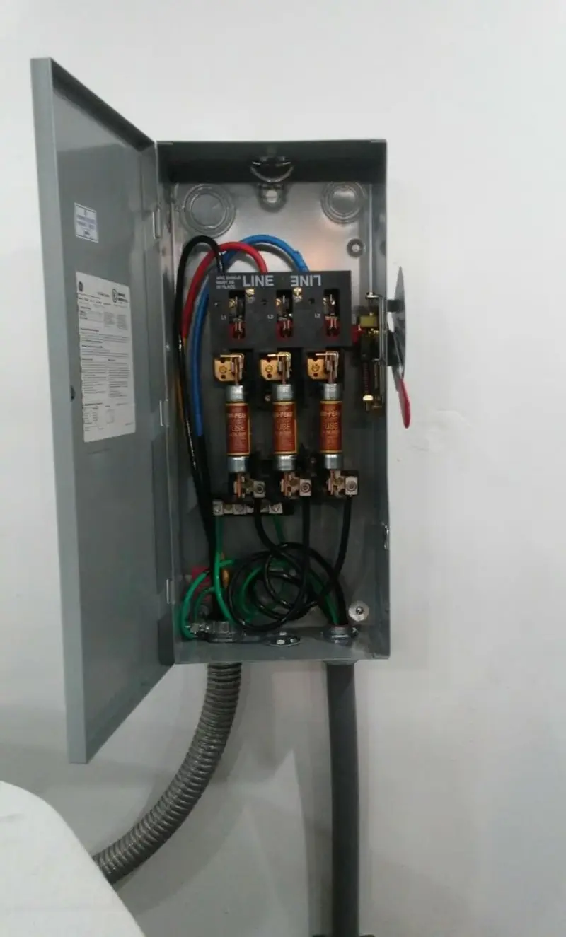 Three-phase disconnect switch installed for Electrical Wiring & Rewiring in Gulf Breeze